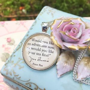 Peter Pan quote necklace